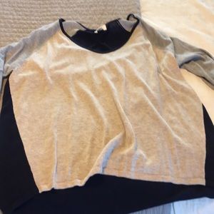 Old navy color block 3/4 sleeve sweater